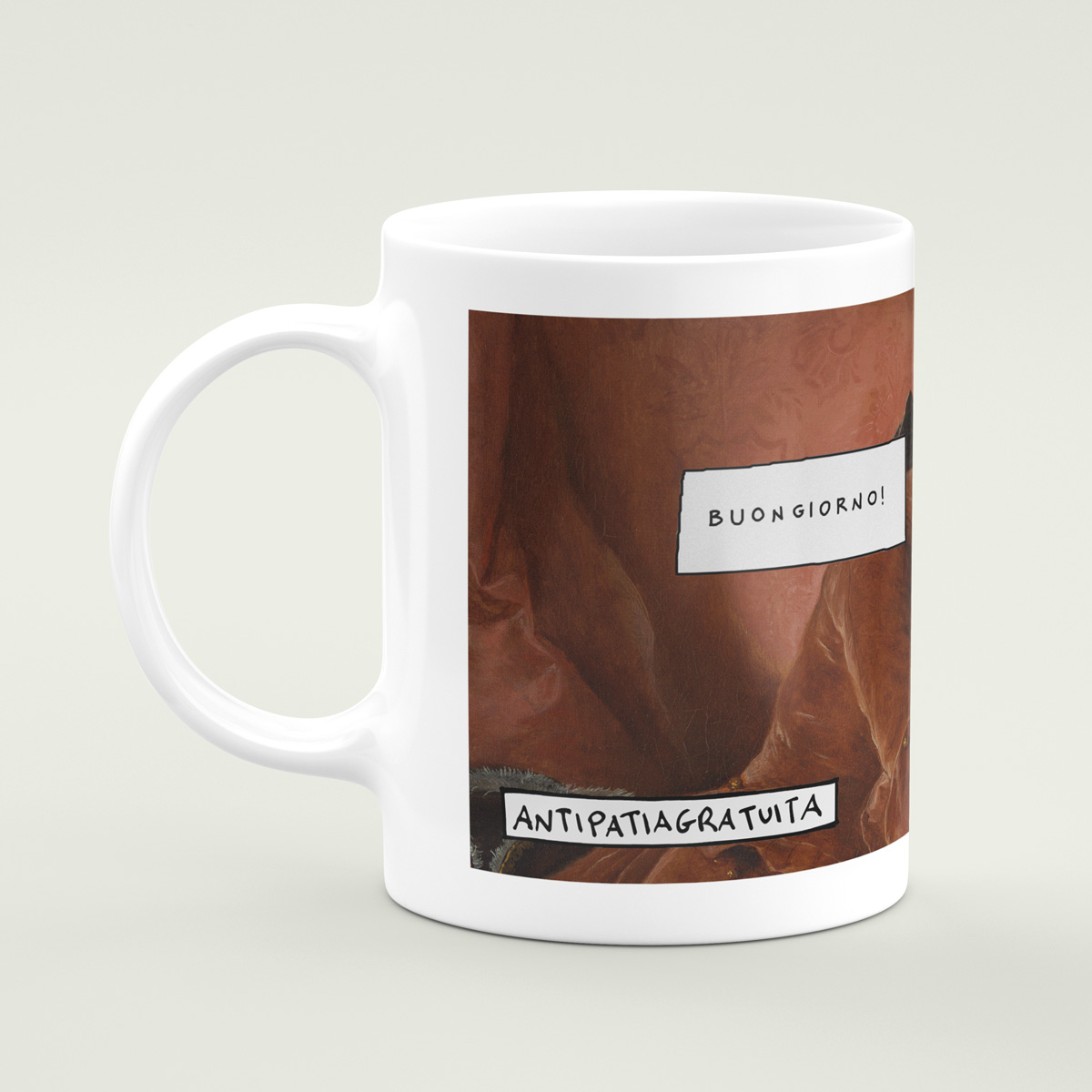 Tazza tipo Mug da Tè o caffè Americano Decoro Animali - CERAMICA VIETRESE - Eccellenza Artigianale Made in Italy