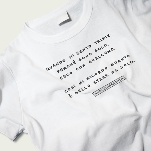 T-shirt "Quando mi sento triste"