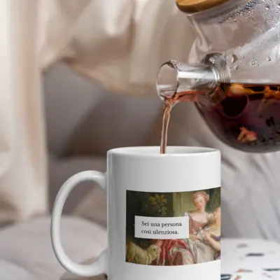 Tazza in ceramica "Una persona così silenziosa"