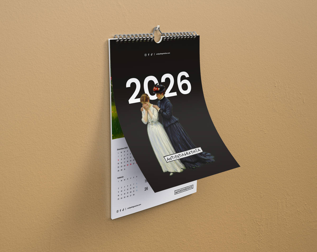 Calendario da parete Antipatia Gratuita 2026