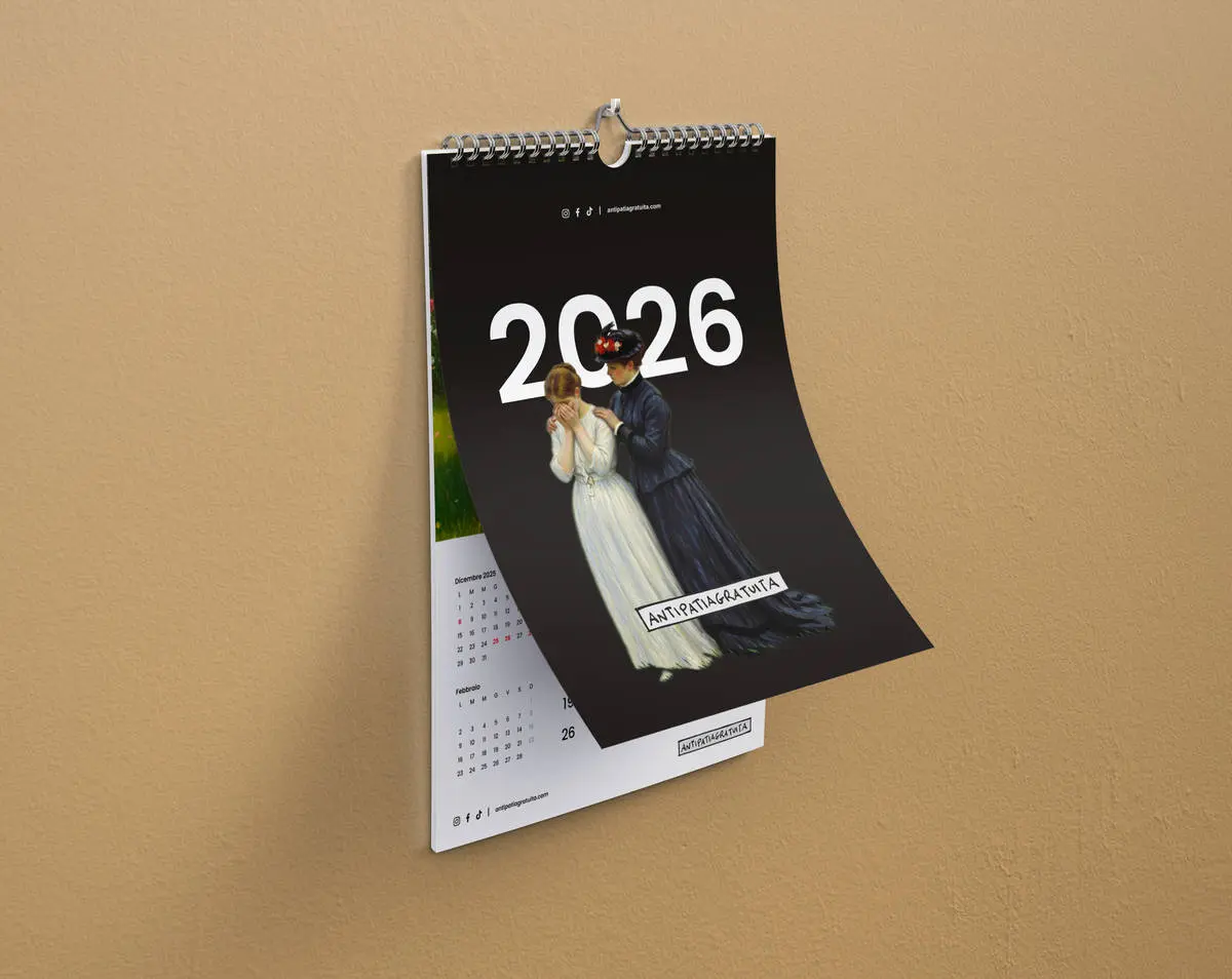Calendario da parete Antipatia Gratuita 2026