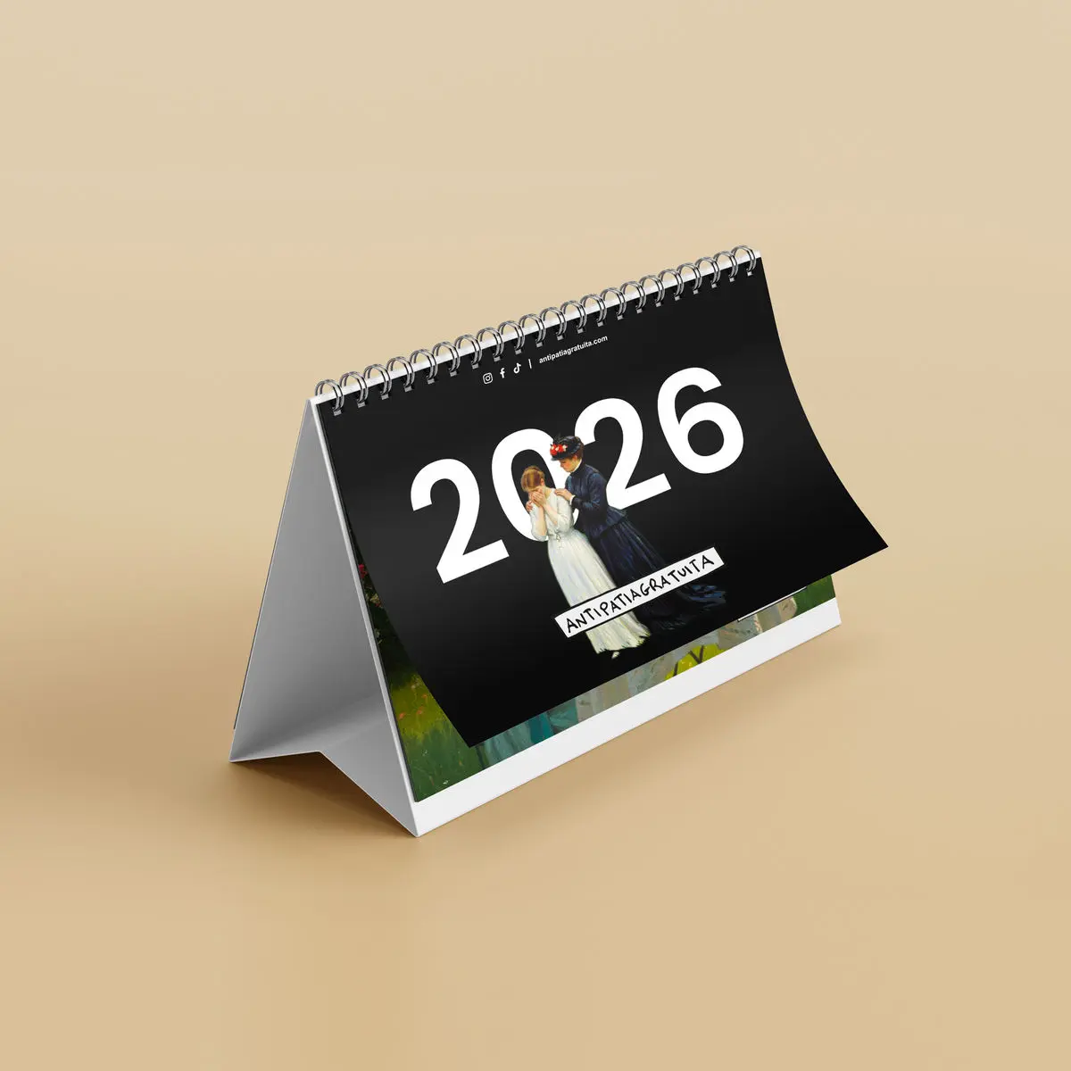 Calendario da tavolo Antipatia Gratuita 2026